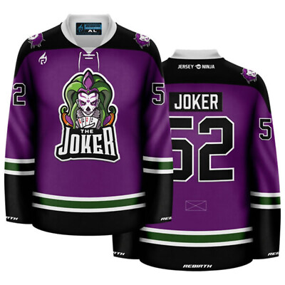 #ad Poker Night Jokers Wild Hockey Jersey