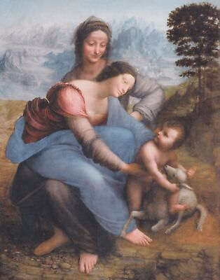 #ad The Virgin and Child with St Anne by Leonardo da Vinci art painting print