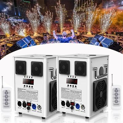 #ad 2PCS 700W Cold Spark Machine Remote DMX Firework Machine Stage Show Party Effect
