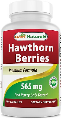 Best Naturals Hawthorn Berry 565 mg 180 Capsules
