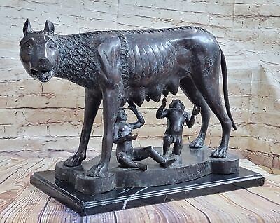 Roman Capitoline Wolf with Romulus and Remus Bronze Sculpture Reproduction Sale