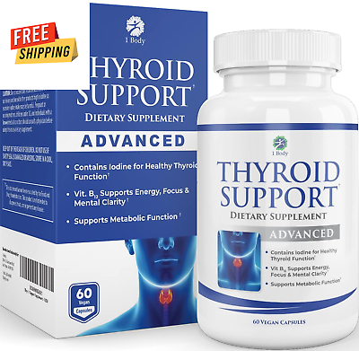 #ad Thyroid Support Supplement with Iodine Energy amp; Focus Support Formula Vegeta