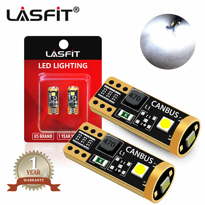#ad LASFIT T10 168 194 2825 LED Interior Light Bulb License Map Side Marker White 2X
