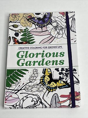 #ad Creative Coloring for Grown Ups Glorious Gardens Paperback