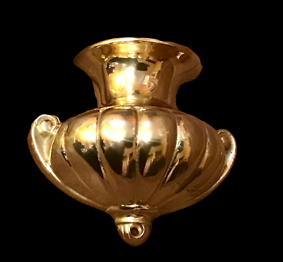 Bombay Company 1989 Brass Wall Pocket Scone Urn
