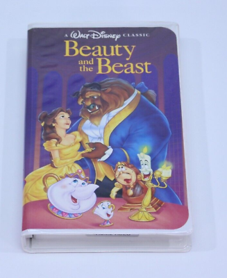 #ad VTG VHS Walt Disney Black Diamond Classic Beauty and the Beast Movie Animation