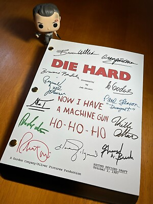 Die Hard Script Cast Signed Autograph Reprints 125 Pages John McClane