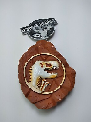 #ad Jurassic Park World Raptor Fossil Vinyl Dog Squeaky Toy Dinosaur