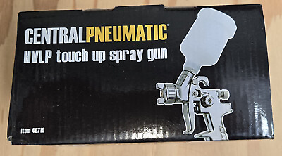 #ad CENTRAL PNEUMATIC 120cc HVLP Touch Up Air Spray Gun with Regulator
