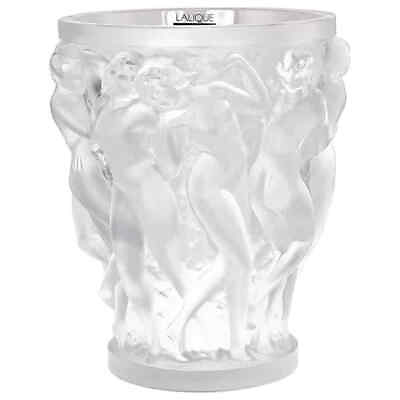 Lalique Crystal Vase Bacchantes 12200