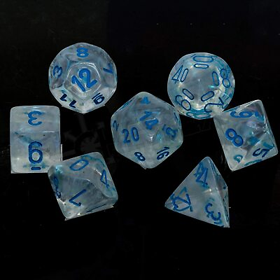 #ad Chessex 27581 Borealis Luminary Icicle Ltt Blue Dice Set Damp;D dungeons dragons Z