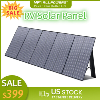 #ad 400W Watt Portable Foldable Solar Panel Kit for Generator Power Station RV Home