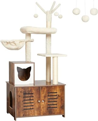 #ad 62#x27;#x27; Cat Tree Tower Condo for Big Cats Bed Furniture as Play amp; Rest Center