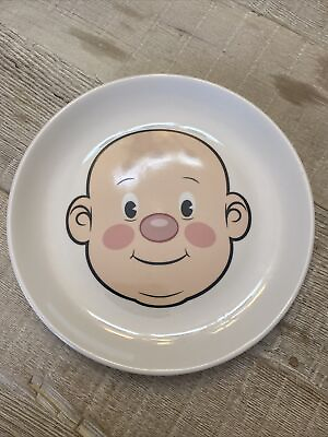 #ad Food Face Fred Plays With His Food Ceramic White Plate 8quot;