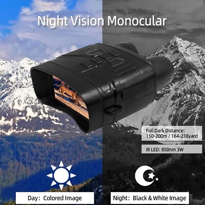 For Camping Binoculars Binoculars 4K 36MP Hunting Equipment Night Vision
