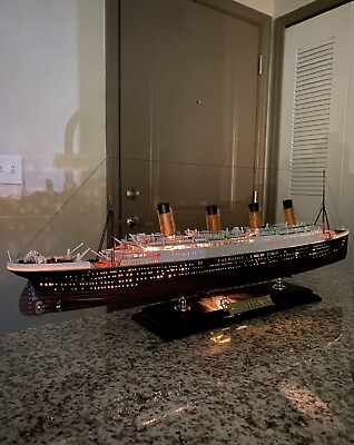 Titanic Model Ship With Lights