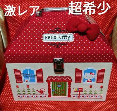 #ad Limited Time Hello Kitty Sanrio House Shaped Storage Box 2014 Rare 24x26x18cm my