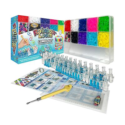 Rainbow Loom® Combo Set Features 4000 Colorful Rubber Bands 2 step by step...