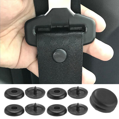#ad 5× Universal Clip Seat Belt Stopper Buckle Button Fasteners Car Accessories