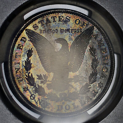 #ad 1882 O Morgan Dollar PCGS MS 64 Unique Toning