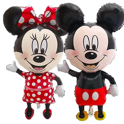 #ad 2 Pcs Jumbo Disney Minnie Mickey Mouse Helium Balloon Birthday Party Balloons