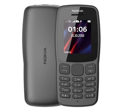 Nokia 106 Dual Band GSM Unlocked Phone Very Good