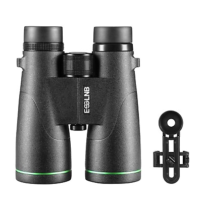 #ad 12X Binoculars 50mm FMC Lens Bak4 Prism HD Vision with Mobile Hilder Waterproof