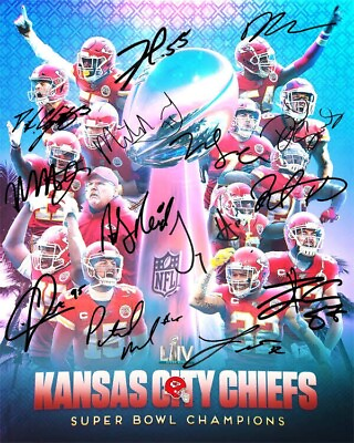 Kansas City Chiefs Super Bowl 57 Champions Autographed 2023 Custom Trading Card
