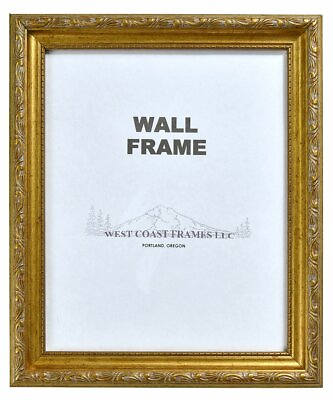 Picture Frame Antique Gold 301G or Gold Silver Panel 301GS Clear Glass Mould