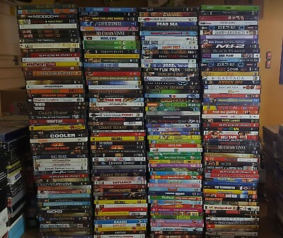 Wholesale Lot of 100 Used DVD Assorted Bulk Free Samp;H Video Dvds CHEAP