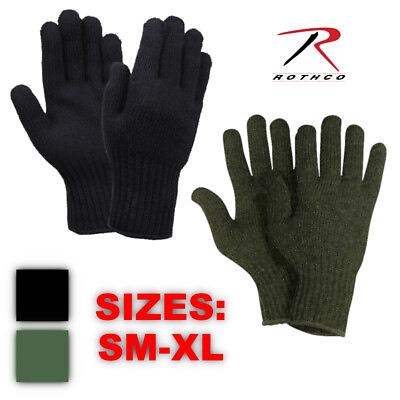 Rothco #x27;US MADE#x27; GI Blank Military Tactical Army Wool Gloves For Cold Weather