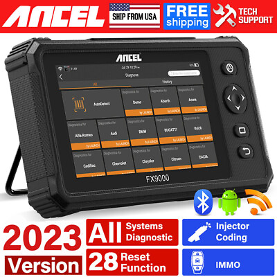 ANCEL FX9000 Automotive Full System OBD2 Scanner Car Diagnostic Tool TPMS DPF