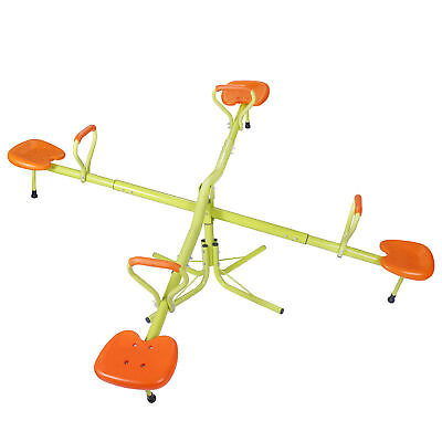Kids Seesaw Sets Spinning Space Saving Bouncer Sporting Fun Play 360 Degree