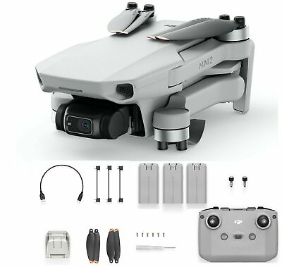 DJI Mini 2 Drone Quadcopter Ready To Fly 3 battery Bundle Certified Refurbished