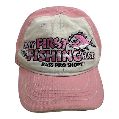 #ad 🍌 BASS PRO SHOPS quot;MY FIRST FISHING HATquot; INFANT TODDLER Girls HAT ADJUSTABLE P3