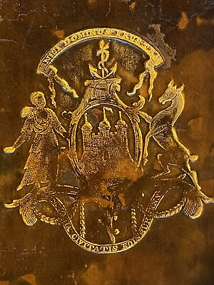#ad 1731 Edinburgh Advocates Library Thomas Ruddiman Latin Grammar Imprint Coat Arms