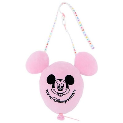 #ad Tokyo Disney Resort Mickey Balloon Shoulder Bag Pochette Pouc Pink NEW Fast Ship