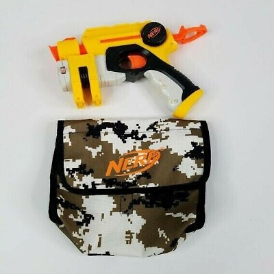 #ad Lot Hasbro Nerf N Strike Nite Finder Soft Dart Gun Desert Digital Camo Ammo Bag