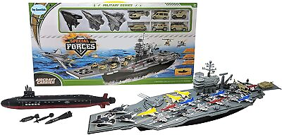 #ad 16.5quot; Toy Submarine with Sound Effects and 33quot; Aircraft Carrier 18 Jets Combo