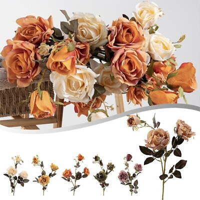 #ad Elevate Your Home with Fresh Looking Dry Burnt Rose Artificial Flowers