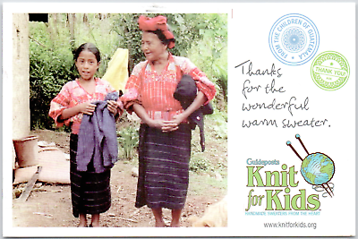 #ad Guideposts Knit For Kids Guatemala Children In Need 2009 World Postcard
