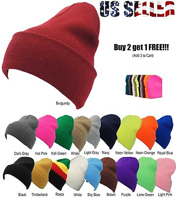 #ad Winter Beanie Ski Hat Winter Plain Knit Hat Skully Knit Hat Skull Unisex