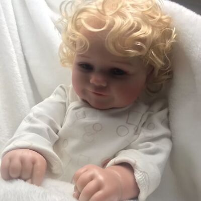 #ad Handmade Realistic Reborn Baby Dolls Vinyl Silicone Newborn Doll Real Girl Gift