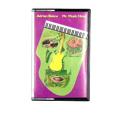 ADRIAN BELEW MR MUSIC HEAD Cassette Tape OG 1989 Rock Prog Rare