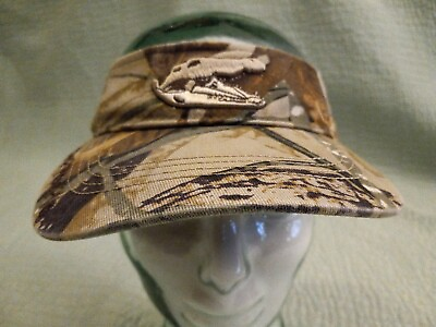 #ad Adjustable National History Channel Swamp People Camo Visor Embroidered Croc