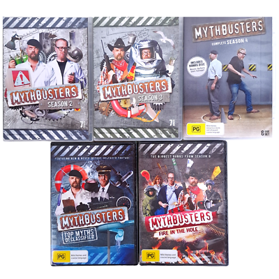 #ad MythBusters: Season 2 3 amp; 4 2 Specials DVD Region 4 24 Discs Like New