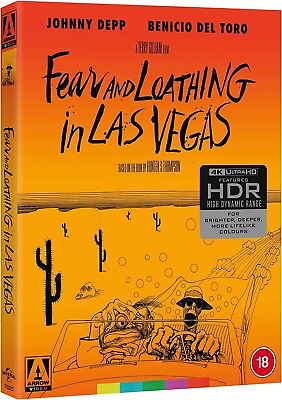 #ad FEAR AND LOATHING IN LAS VEGAS 4K UHD Blu ray Arrow Video UK Limited Edition
