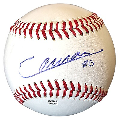 #ad Ezequiel Duran Texas Rangers Signed Baseball 2023 World Series Autograph Proof