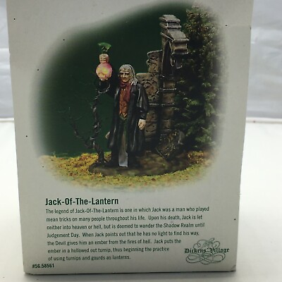 Department 56 Jack Of The Lantern 56.58561 Dickens Village Series Hallows#x27; Eve
