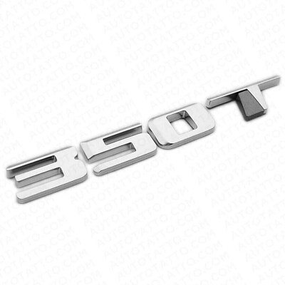 #ad 1Pc for CT4 CT5 XT4 XT5 Rear Turnk 350 T Nameplate 3D Badge Emblem Chrome